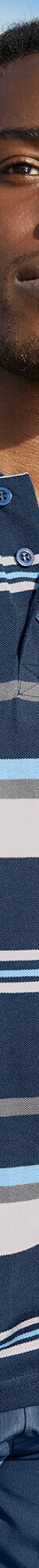 Polo maille piquée rayée, manches courtes (marine / gris) Polo maille piquée rayée, manches courtes (marine / gris)